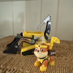 Paw‎ Patrol Rubble All Stars Bulldozer Vehicle & Figure Complete Exclusive Toy